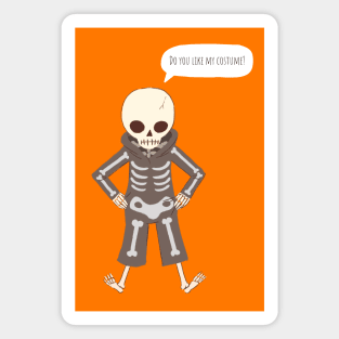 Do You Like My Costume? - Mr. Skeleton Magnet